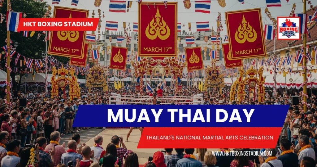 Muay Thai Day national celebration with Thai cultural festival atmosphere