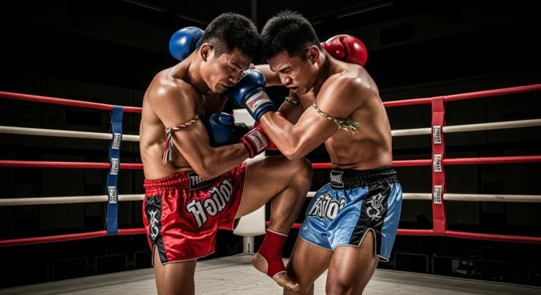 muay thai clinch knee strike