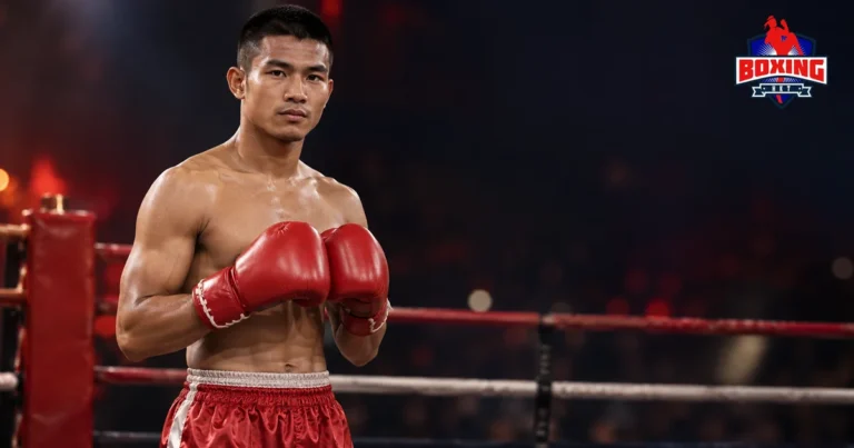 A visitor comparing Phuket boxing stadium ticket options before a fight night